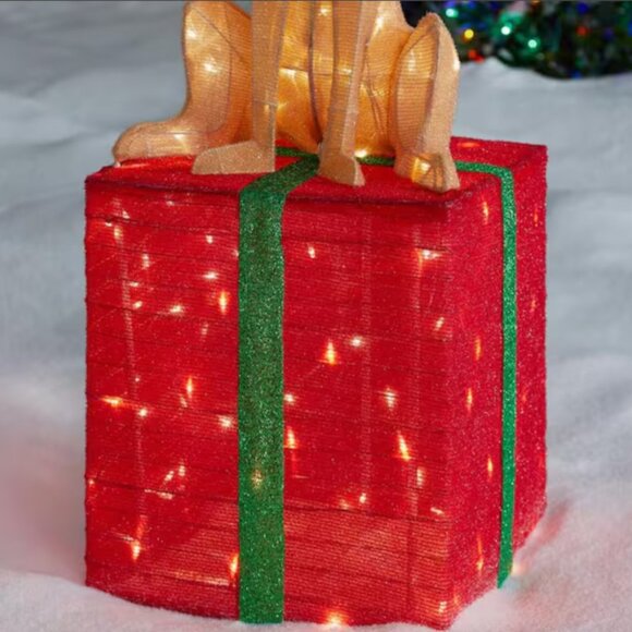 47 in 3D Holiday Lighted Tinsel Yard Prop How The Grinch Stole Christmas Decor - Picture 3 of 6